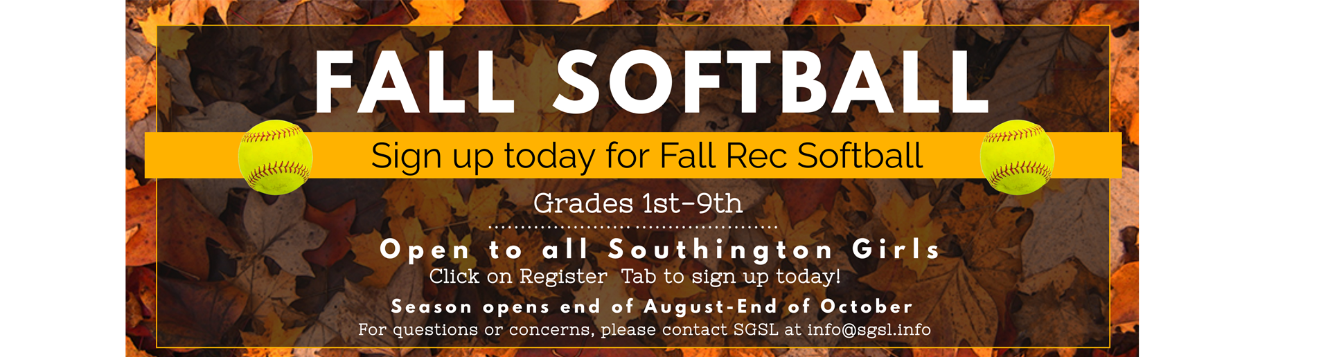 Fall Signup